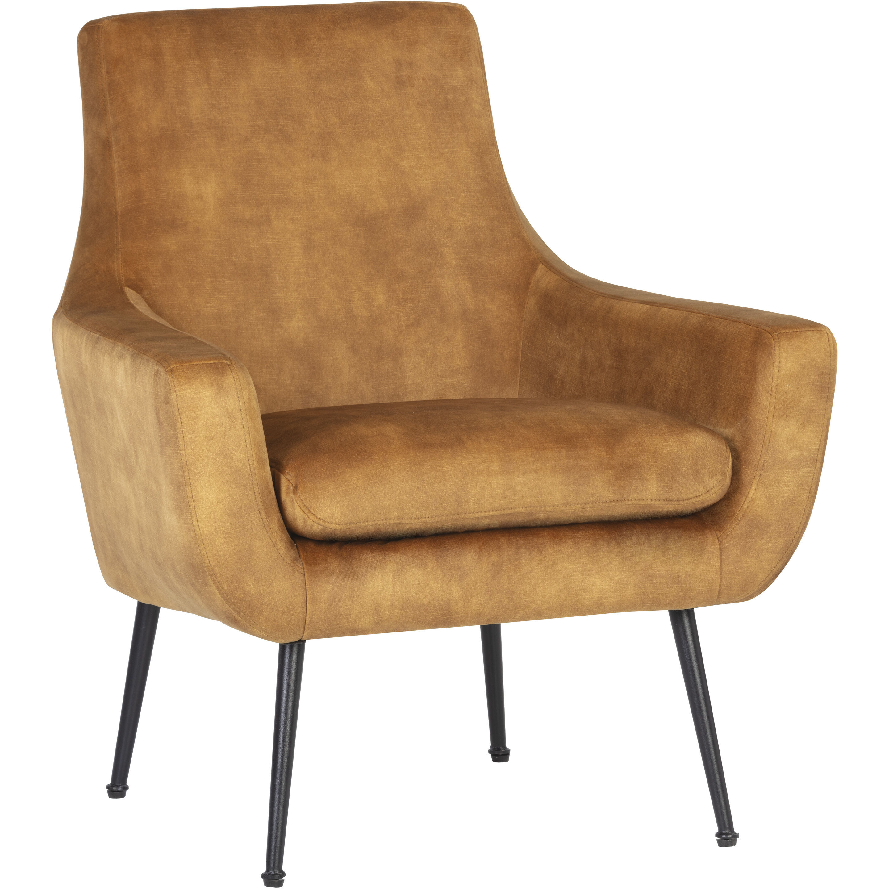 Aletta Nono Tapenade Gold Lounge Chair